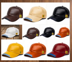 Casquettes de baseball en cuir de vache véritable de haute qualité, prix de gros abordable, design personnalisé, pour hommes. Aucune évaluation. - Product Image 1