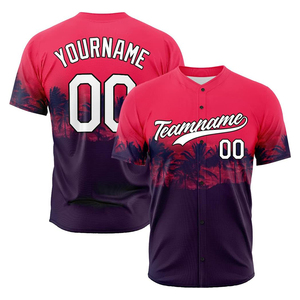 Último Diseño de Logotipo Personalizado, Jersey de Softbol Estampado con Nombre de Jugador del Equipo Propio, Camiseta de Béisbol Cómoda con Botones Completos para Hombre - Product Image 3