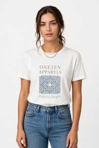 เสื้อยืดผู้หญิงฤดูร้อน สีกรมท่า ผ้าฝ้ายนุ่ม สวมใส่สบาย แขนสั้น ระบายอากาศได้ดี คุณภาพสูง ปรับแต่งได้ แฟชั่นเสื้อผ้า คอกลม - Product Image 1