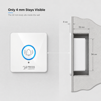 Bouton de déverrouillage d'urgence pour porte, outils intelligents, interrupteur d'alarme réinitialisable avec indicateur LED
