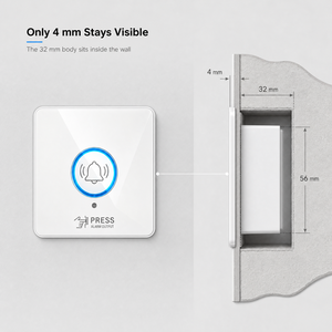 Bouton de déverrouillage d'urgence pour porte, outils intelligents, interrupteur d'alarme réinitialisable avec indicateur LED - Product Image 4