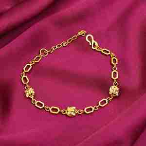 Pulsera de Cadena de Latón Chapada en Oro Micro de 14K, 18K, 24K al por Mayor, Joyería de Moda para Mujer, Pulsera con Diseño de Eslabones Hexagonales Geométricos - Product Image 1