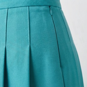 Minifalda plisada para mujer, color sólido, satén, cintura regular, para todas las estaciones - Product Image 5