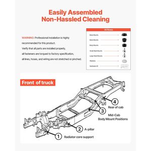 Kit di 60 Boccole in Poliuretano per Sospensioni e Montaggio Carrozzeria per Ford F250 F350 Super Duty 2008-2016, Sostituzione Rapida - Product Image 6