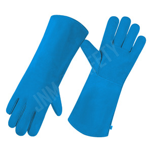 Guantes de Cuero Vacuno de Primera Calidad, Resistentes al Fuego, Chispas y Cortes, Protección para Manos y Brazos - Product Image 4