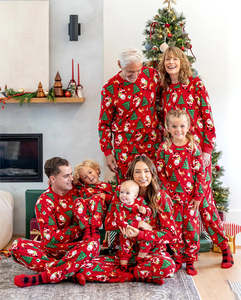Wholesale <b>Womens</b> Christmas Tracksuit Set Print <b>Long</b> Sleeve <b>Top</b> Pants Cozy Winter Pajama Loungewear Winter Set Festive Family Set - Product Image 6
