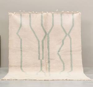 Alfombra Boujaad marroquí tejida a mano de calidad excepcional, diseño Kilim, resistente a las manchas, reversible, para sala de estar. - Product Image 4