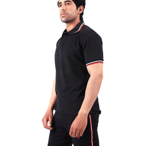 Best Selling Custom Made Men's Summer Tracksuit with Rhinestone 100% Cotton Unique Style Solid Color Casual Wear - Product Image 3