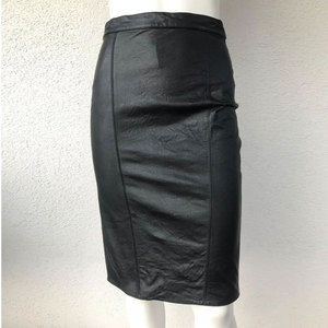 Jupes en cuir PU sexy pour femmes, taille haute, style crayon, vintage, moulantes, longues - Product Image 1