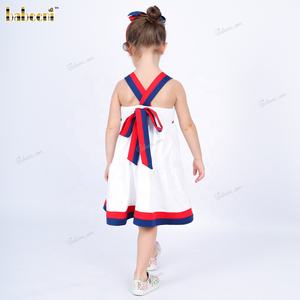 Traje de Baño Elegante con Estampado de Corbata de Moño y Apliques Otoñales para Niñas, 100% Algodón Ecológico, Fabricante de Ropa Infantil al por Mayor ODM - Product Image 5