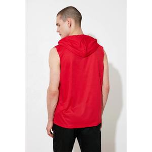 2021 nouveau Design personnalisé hommes coton à capuche réservoir en gros Gym formation surdimensionné Stringer gilet Fitness Muscle homme à capuche hauts - Product Image 5