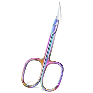 Ciseaux à cuticules 1 pièce, ciseaux à cuticules pour ongles, sourcils, cils, moustache, multi-usages, extra fins, courbés, professionnels - Product Image 5