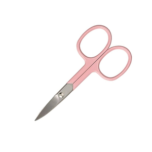 Tijeras de Manicura de Acero Inoxidable con Hoja Curva, Cortacutículas Afilado para Diestros, Herramientas de Belleza de Estilo Simple, Color Rosa para Adultos - Product Image 6