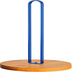 Wooden Base <b>Paper</b> Towel Holder Countertop, <b>Kitchen</b>-Towel-Holder FreeStanding with Non-Slip Base for Bathroom Roll Holders - Product Image 5