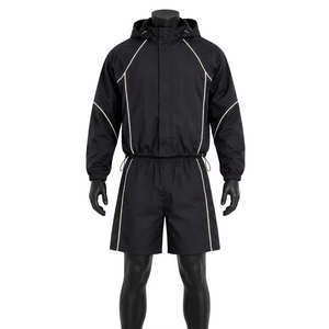 Conjunto de Sudadera con Capucha y Pantalones Cortos Reflectantes para Hombre, Ligero, para Correr al Aire Libre, Ropa Deportiva, OEM - Product Image 1