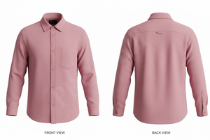 Chemise habillée décontractée à manches longues de haute qualité avec poche, en tissu doux, fermeture boutonnée, élégante, tendance, coupe ajustée - Product Image 5