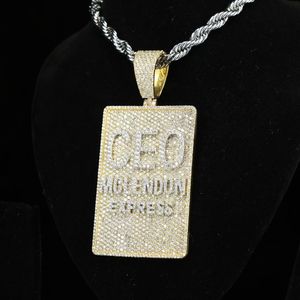 Hiphop Moissanite Letter Pendant S925 Silver Gold Plated Custom Letter Iced Out Dope Round Brilliant Cut Pendant - Product Image 3