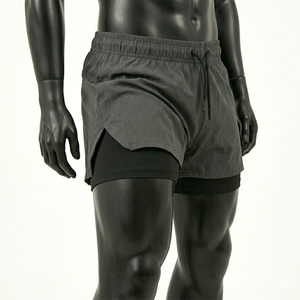 Pantalones Cortos Deportivos 2 en 1 con Forro Interior de Compresión para Hombre, Personalizados con Marca Privada, para Gimnasio, Running y Entrenamiento, OEM, ODM, Venta al Por Mayor - Product Image 6