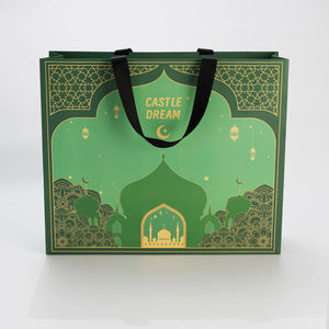 Sac de shopping en papier blanc de luxe personnalisé avec poignée en ruban, logo personnalisé, sac d'emballage cadeau, fabricant en gros - Product Image 3
