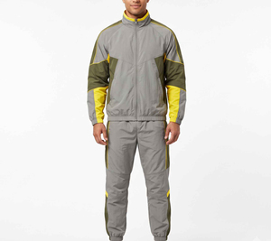 Men's Winter <b>Vintage</b> Windbreaker Jackets & Nylon <b>Track</b> <b>Pants</b> Set Custom Stitching Breathable Quick-Dry Mesh Fabric Jogging Suits - Product Image 5