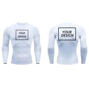 Sublimation Printed Breathable Rashguard Men Long Sleeve Athletic Compression Top for MMA Brazilian Jiu Jitsu Fitness Training - Product Image 6