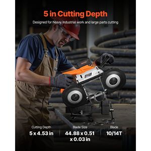 Portable 20V Band <b>Saw</b> Kit 5 Inches Deep Cut AC 110V 360W Brushless Motor 4.0 Ah Battery Cordless Compact Power <b>Saws</b> - Product Image 2