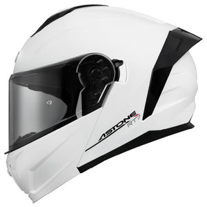 Cascos ASTONE, Nuevo Modelo, Color Blanco Brillante, Cascos Modulares Abatibles de Seguridad ABS, Equipo para Motociclistas RT7, Tallas XS-2XL - Product Image 1