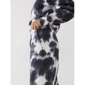 Ensemble de survêtement tie-dye haut de gamme en gros, sweat-shirt et pantalon surdimensionnés personnalisés pour les vêtements de sport, utilisation en extérieur, léger et confortable - Product Image 4
