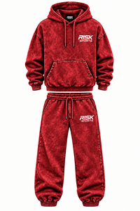 Conjunto Deportivo de Otoño para Hombre Risk Sports, Sudadera con Capucha y Pantalones Deportivos de Mezcla de Algodón, con Logotipo Personalizado y Corte Holgado - Product Image 3