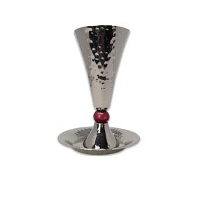 Copa Kiddush Tradicional de la Estrella de David para Pascua, Acabado de Latón Satinado, Acero Inoxidable, Copa de Vino con Tallo de 5 Pulgadas, para Regalo de Boda - Product Image 3