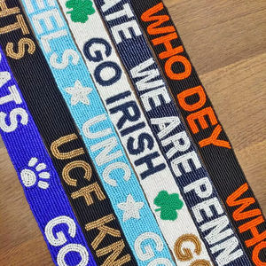 Sangle de sac perlée Hotty Toddy avec paillettes, ceinture de créateur pour sacs à bandoulière et sacs travers, par Glowin Fashion - Product Image 1