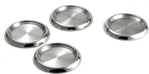 Modern <b>Silver</b> Metal Coasters Set For <b>Coffee</b> <b>Tables</b> Dining Areas Restaurants Hotels And Office Decoration Needs - Product Image 1
