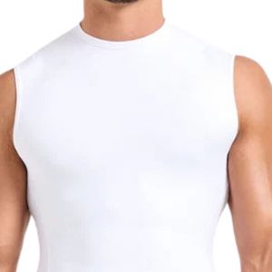 <b>Men</b>’s Cotton Tank Top Sleeveless Workout Shirt Breathable Lightweight Gym <b>Vest</b> Casual Summer Sports <b>Running</b> Training Apparel - Product Image 3