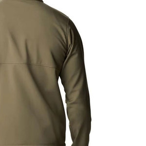 Veste polaire homme hiver vert olive finition soignée, fermeture éclair intégrale, col montant, coupe-vent, décontractée, pour l'extérieur, coupe régulière, extérieur en polyester - Product Image 5