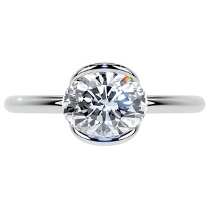 Anillo de Moissanita con Corte Ovalado y Engaste de Bisel, Plata de Ley 925, Chapado en Oro de 14K, 4 Gramos, Certificado, de Lujo para Compromiso, Boda y Novia - Product Image 2