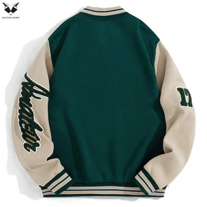 Buen Proveedor con Impresión de Logotipo Propio, Servicio OEM ODM 2026, Chaquetas Varsity de Béisbol Casuales de Primera Calidad para Venta al Por Mayor - Product Image 2
