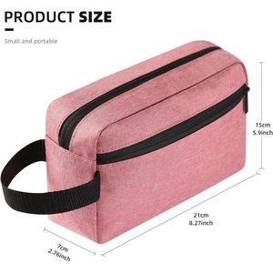 Trousse de Toilette Suspendue Rose Fauve – Accessoires de Voyage pour Femmes et Hommes – Sac Cosmétique pour Rangement et Organisation - Product Image 3