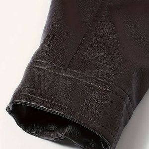 Veste en cuir pour homme de qualité supérieure, fermeture éclair, design élégant et durable, séchage rapide, légère, coupe confortable, idéale pour les tenues décontractées d'hiver - Product Image 4