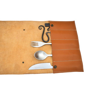 Ensemble de couverts en acier inoxydable, couteau, fourchette, cuillère, ustensiles de camping en plein air, toutes saisons, multi-outils, 5 pièces - Product Image 2