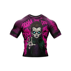 Custom Men's Rash Guard Surfing Clothes UV Sun Protection <b>Long</b> <b>Sleeve</b> Compression Shirts Suits Mesh Quick Dry Compression Shirt - Product Image 5