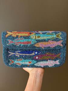 Indian Bohemian Style Designer Linen Waterproof Eco-Friendly Large Capacity Handmade Women's <b>Messenger</b> Clutch <b>Bag</b> Beaded Evening - Product Image 6