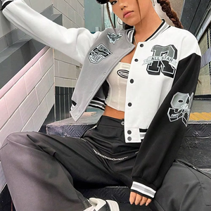 Comfortable <b>Lightweight</b> Best Supplier Newest Premium Product <b>Women</b> College Baseball Varsity <b>Jackets</b> - Product Image 5