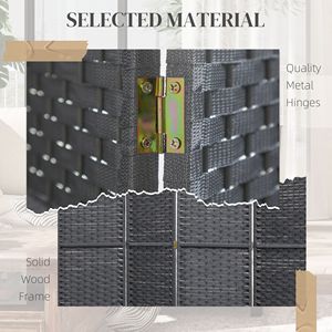 Paravento Divisorio Pieghevole a 6 Pannelli, Altezza 5.6 Piedi, Schermo per Privacy per Casa e Ufficio, Grigio Antracite - Product Image 6