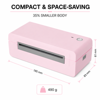 Imprimante d'étiquettes d'expédition thermique directe E55 PRO 4 pouces 203 DPI, USB en option, imprimante de codes-barres Bluetooth pour les petites entreprises