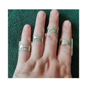 Kuchi-Anillos ajustables de plata, joyas de diferentes materiales, estilo bohemio, alemán, Tribal - Product Image 6