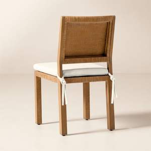 เก้าอี้ทานข้าวไม้สักแท้ทันสมัย พร้อมพนักพิงหวายธรรมชาติและเบาะรองนั่ง สำหรับใช้ในงานบริการ  โรงงานผลิตเฟอร์นิเจอร์โดยตรง - Product Image 3