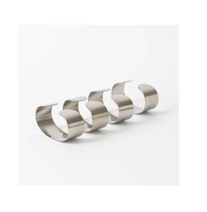 Anneaux de serviette en acier inoxydable, 12 pièces, artisanat de haute qualité, anneau de serviette en acier inoxydable de qualité supérieure, prix imbattable - Product Image 4