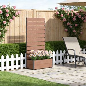 Fioriera Rialzata in WPC e Ceramica per Coltivazione di Verdure e Fiori all'Aperto, Nuovo Modello con Accessori Essenziali da Giardino - Product Image 1