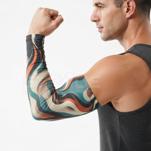 Manchons de compression légers et écologiques en tissu extensible, respirant et à séchage rapide pour l'entraînement quotidien - Product Image 2