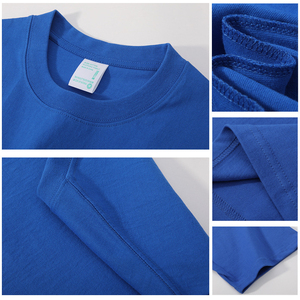 Camiseta de Manga Corta para Hombre, 100% Algodón, Cuello Redondo, Color Sólido, Corte Regular, Estilo Casual, Tejido de Punto - Product Image 4